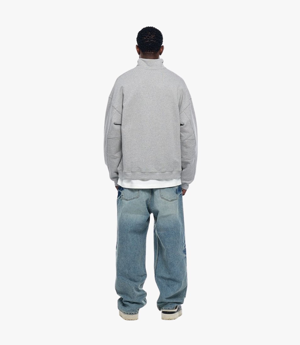 FRHT СВИТШОТ HALF-ZIP MELANGE