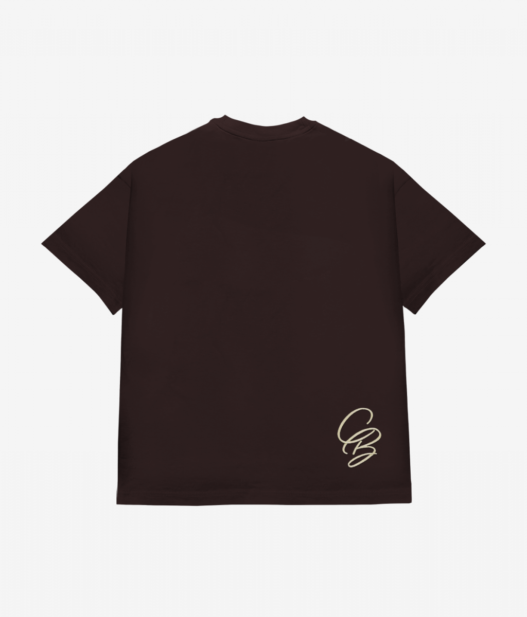 COUP BRAND T-SHIRT CB BROWN/CAMEL
