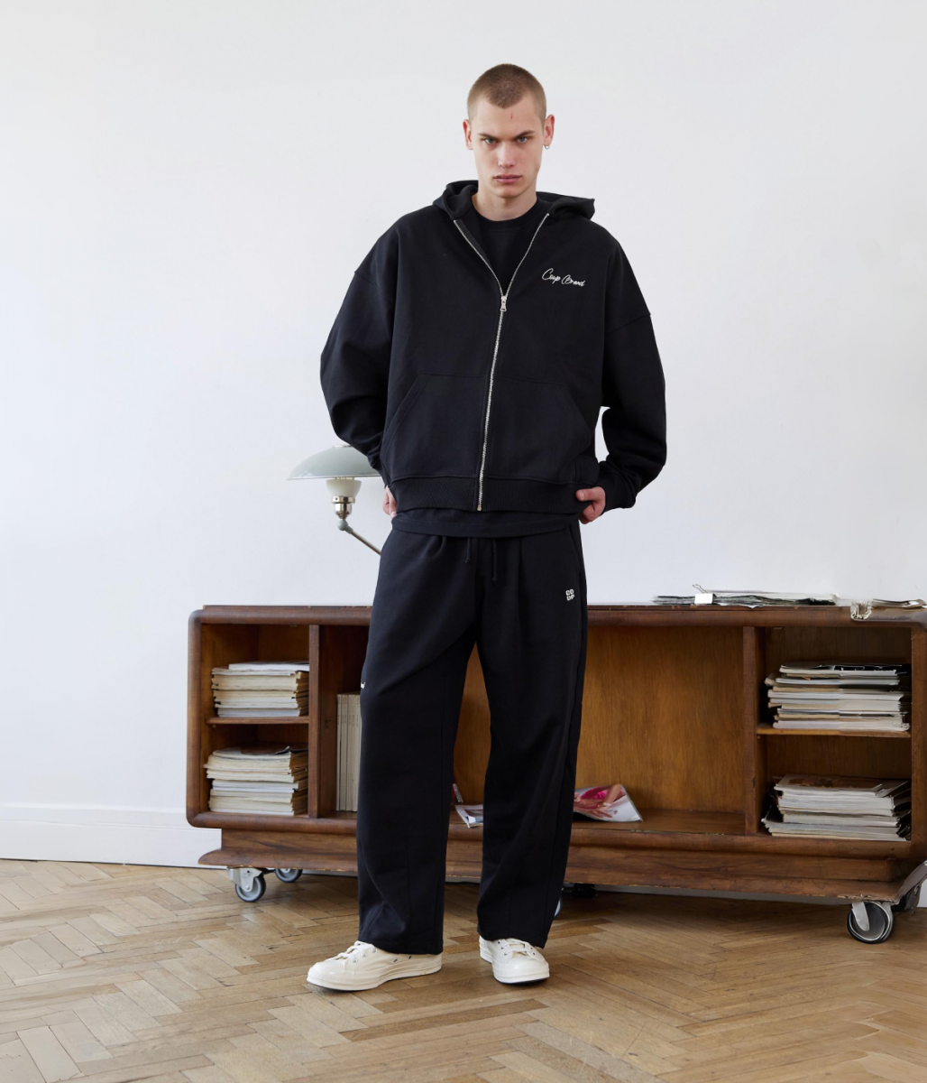 COUP BRAND PANTS BASIC BLACK/CREAM