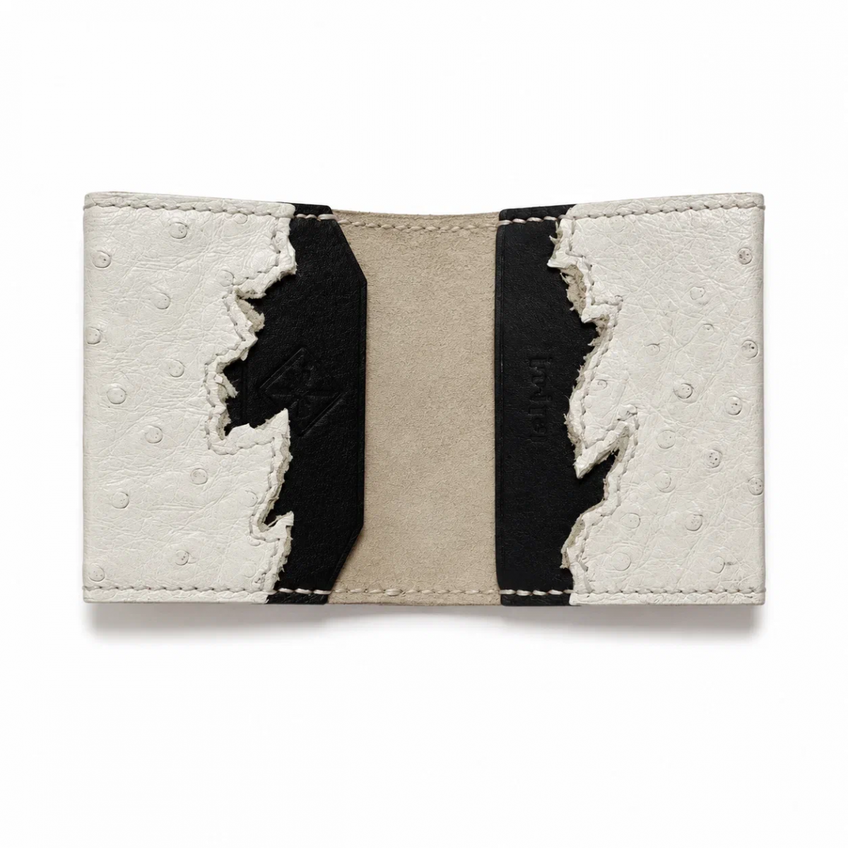 INTREG TORN WALLET OSTRICH LEATHER