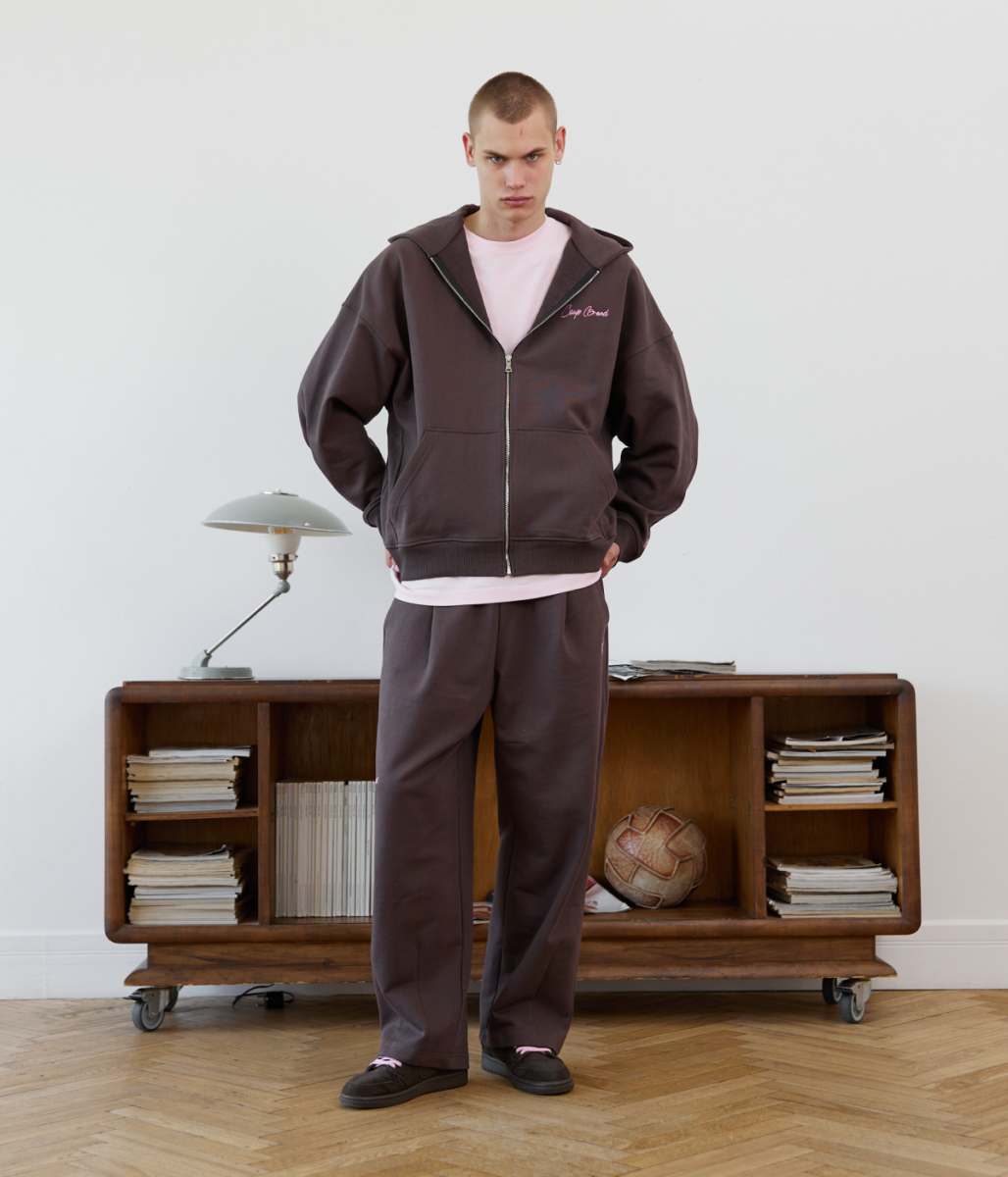 COUP BRAND PANTS BASIC BROWN/PINK