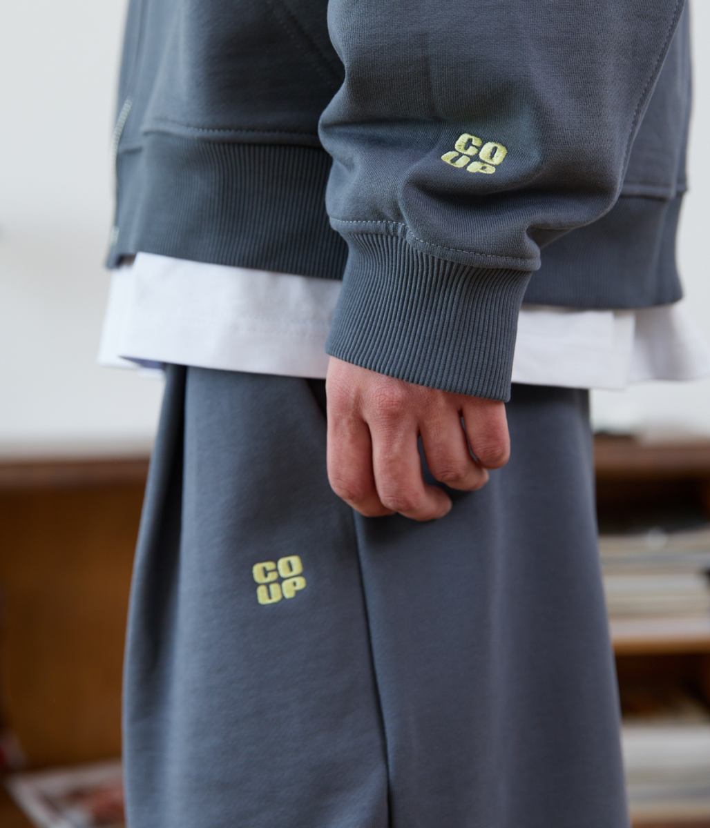 COUP BRAND PANTS BASIC GREY/LEMON