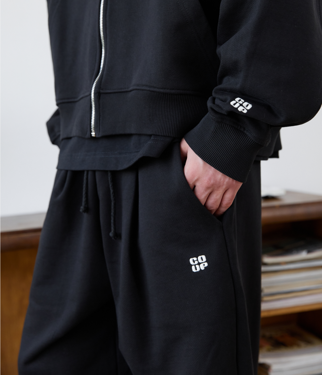 COUP BRAND PANTS BASIC BLACK/CREAM