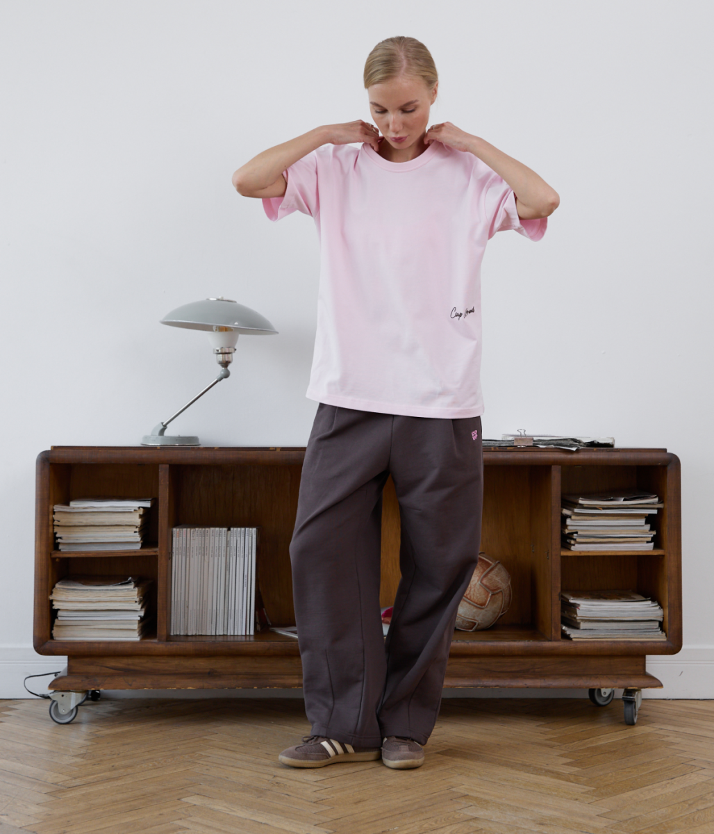 COUP BRAND PANTS BASIC BROWN/PINK