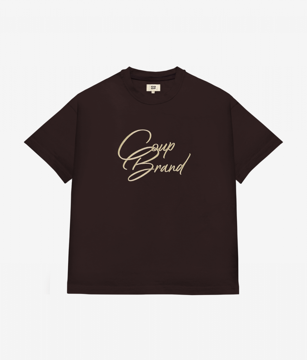 COUP BRAND T-SHIRT CB BROWN/CAMEL