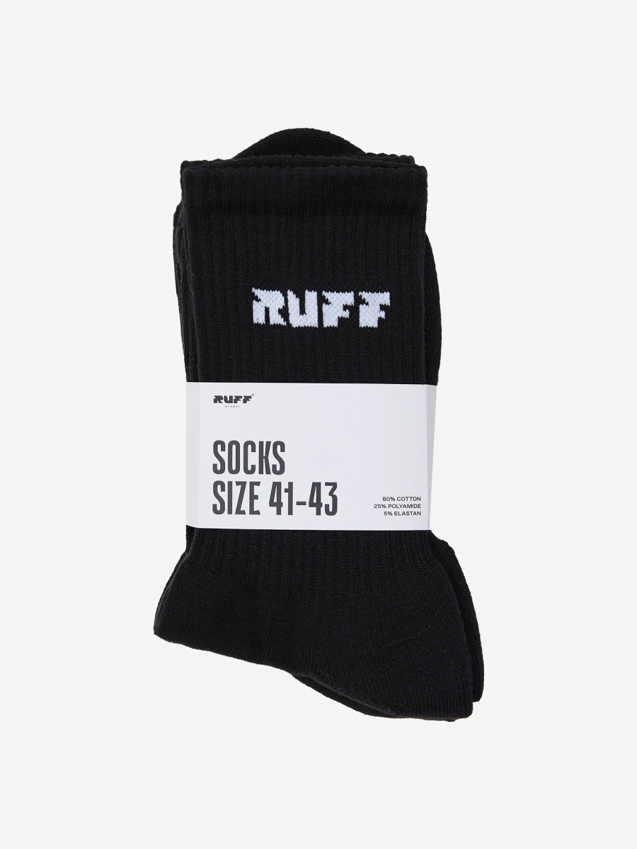 RUFF GLOBAL НОСКИ ( 3 ПАРЫ ) / ЧЁРНЫЙ