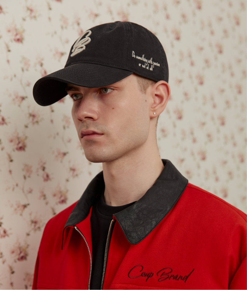 COUP BRAND CAP BLACK/SILVER