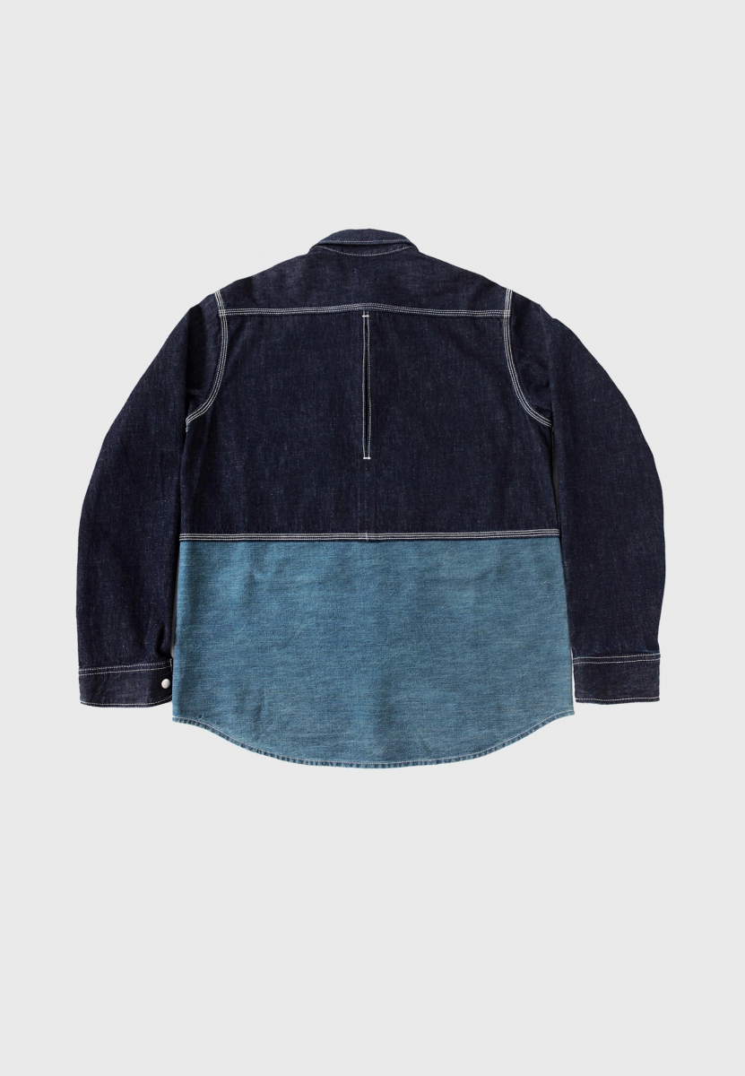 DOUBLE POUNDER РУБАШКА BLOCK SHIRT S-01-OWP