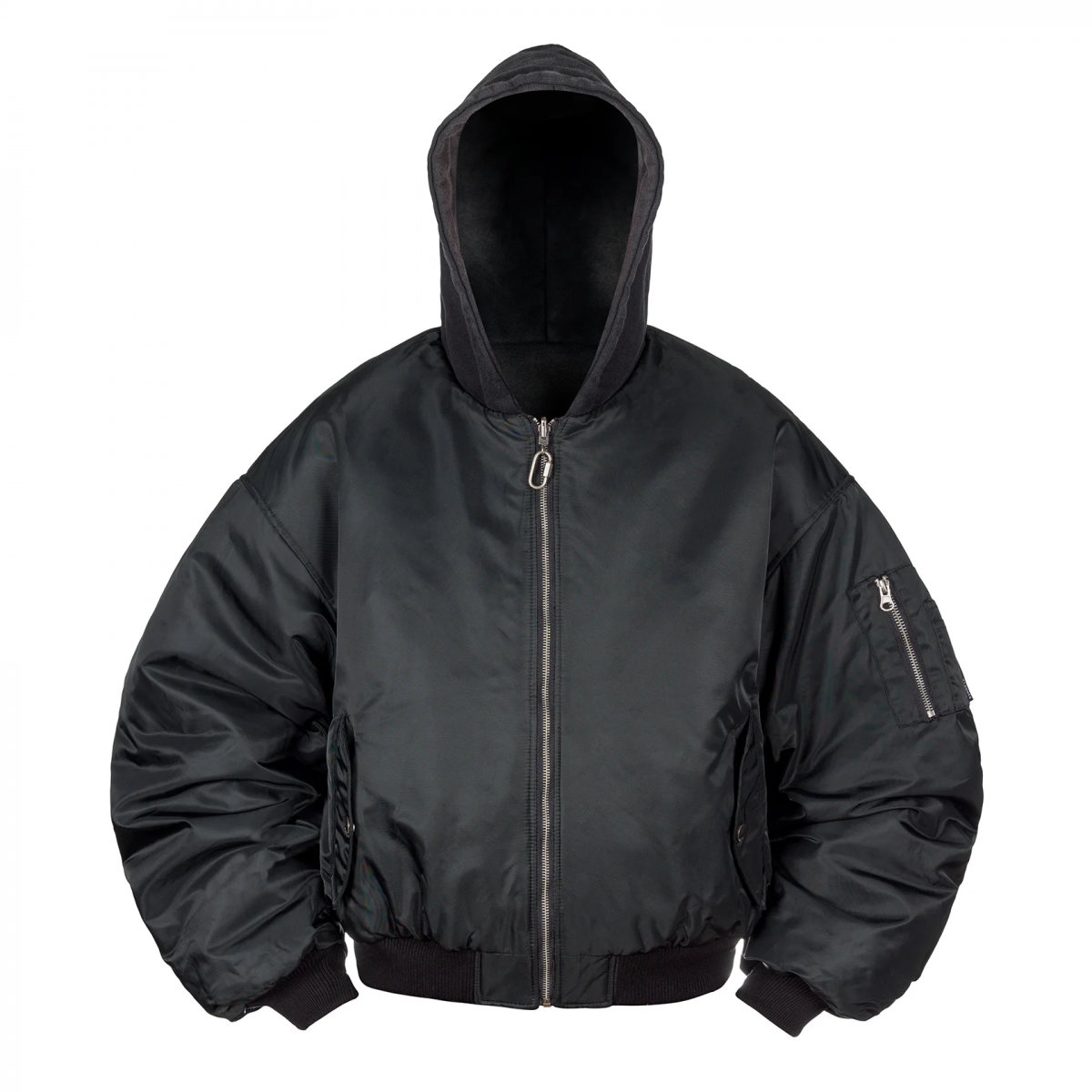 OPEN SYMBOLS DOUBLE-SIDED BOMBER JACKET