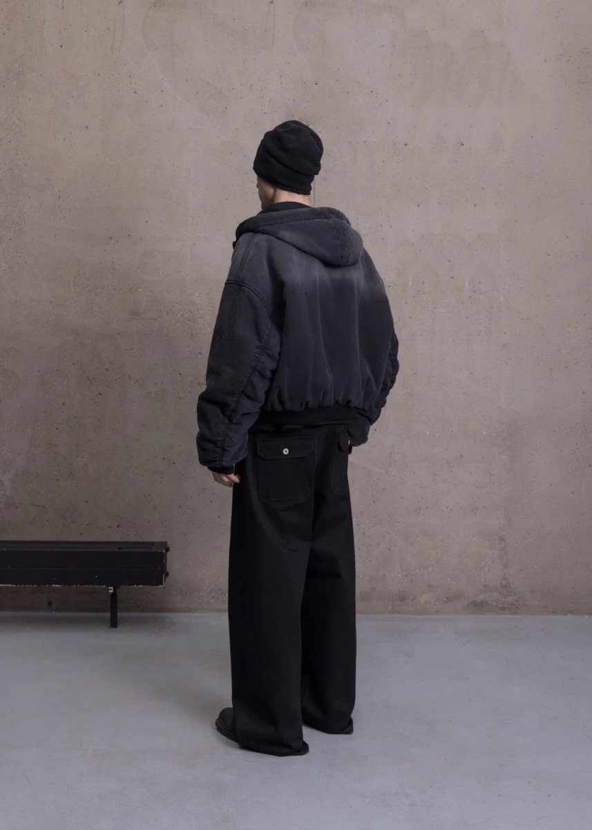 OPEN SYMBOLS DOUBLE-SIDED BOMBER JACKET