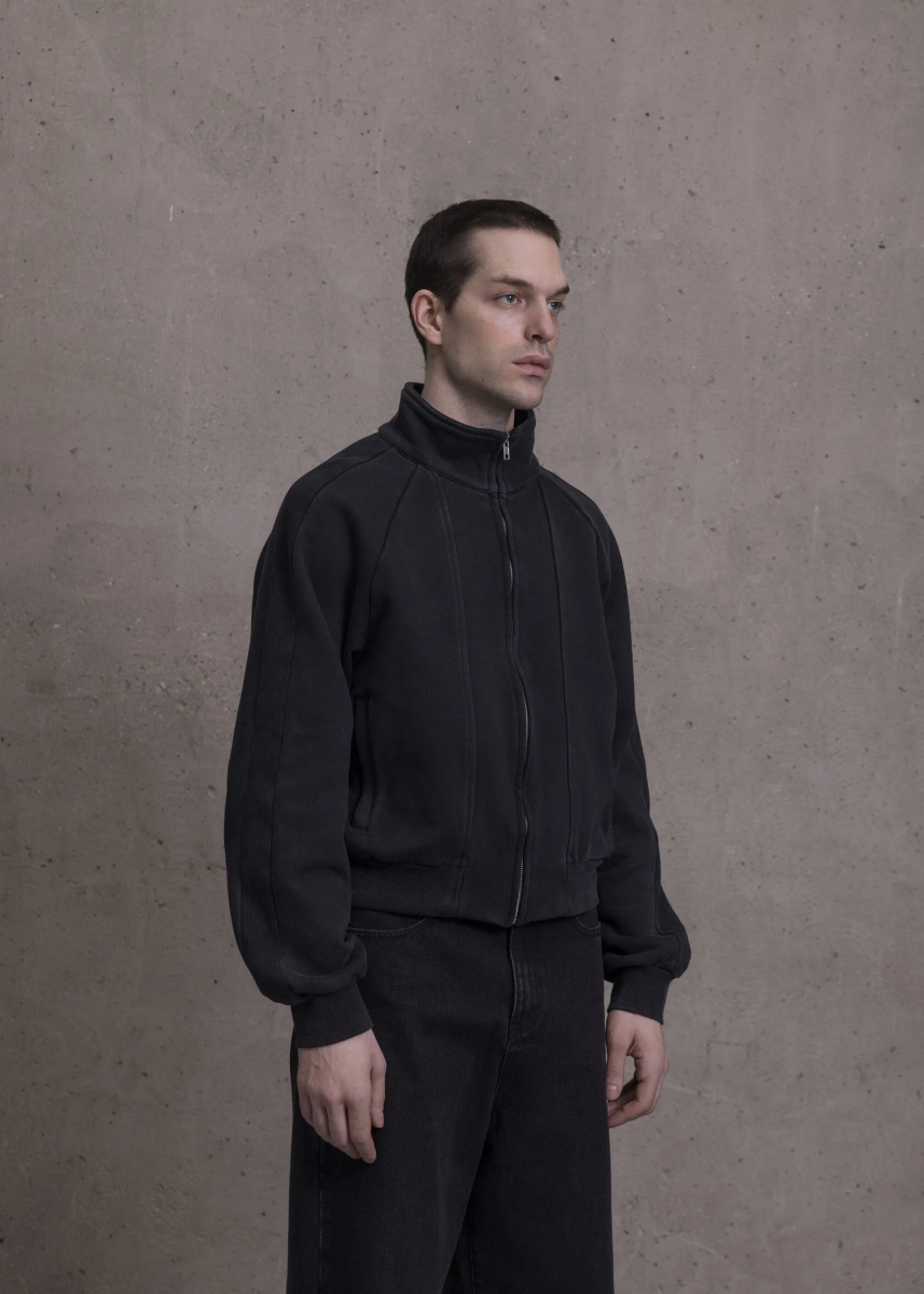 OPEN SYMBOLS CONTOUR ZIP-UP SWEATSHIRT