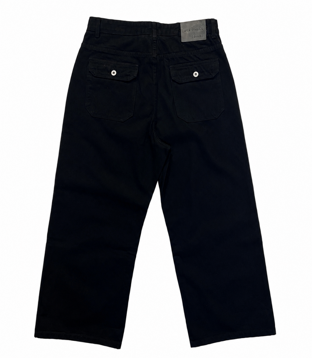 OPEN SYMBOLS JAPANESE SELVEDGE LOOSE JEANS