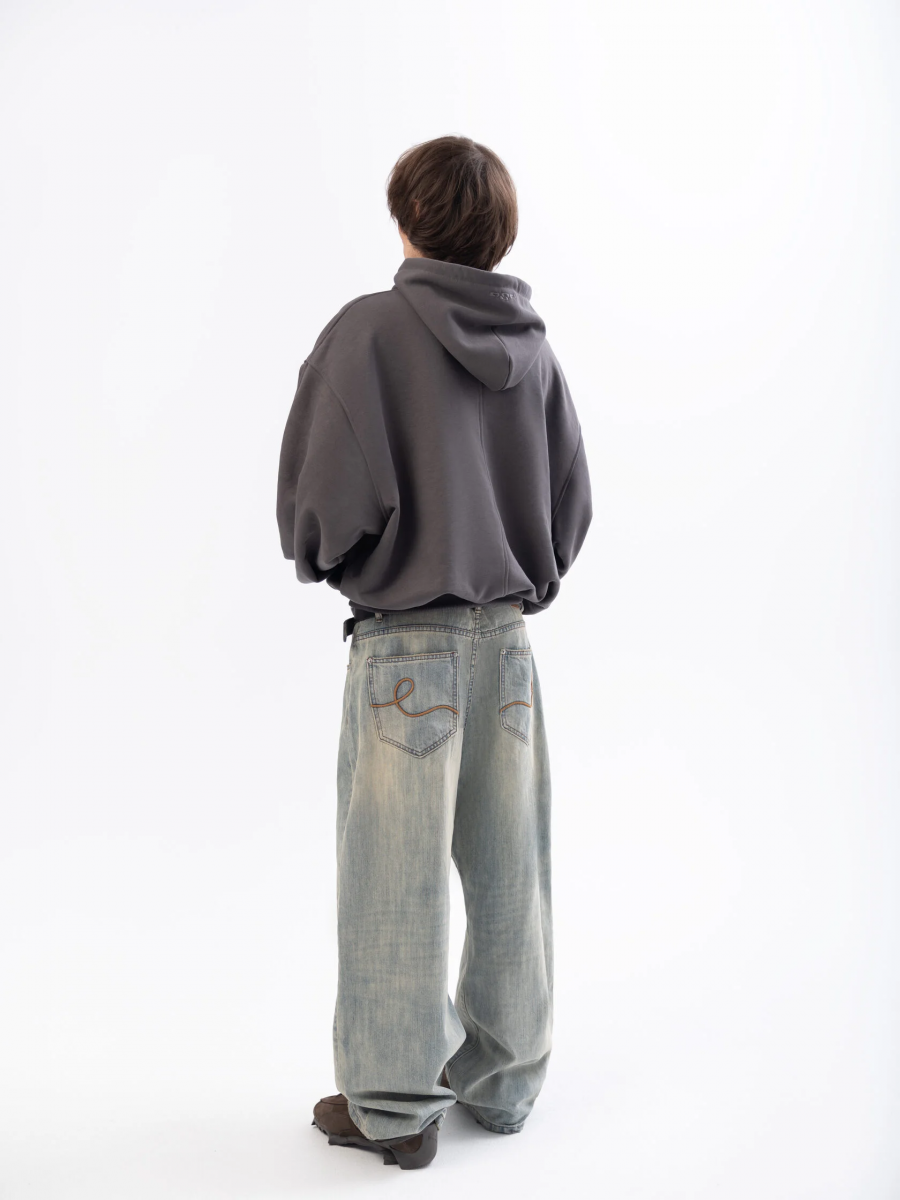 OPEN SYMBOLS BIG HOODIE ASPHALT