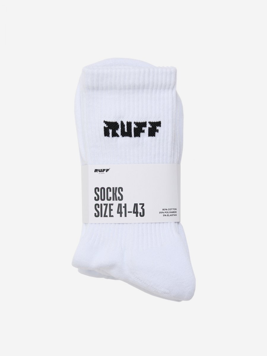 RUFF GLOBAL RUFF GLOBAL НОСКИ ( 3 ПАРЫ ) / БЕЛЫЙ 