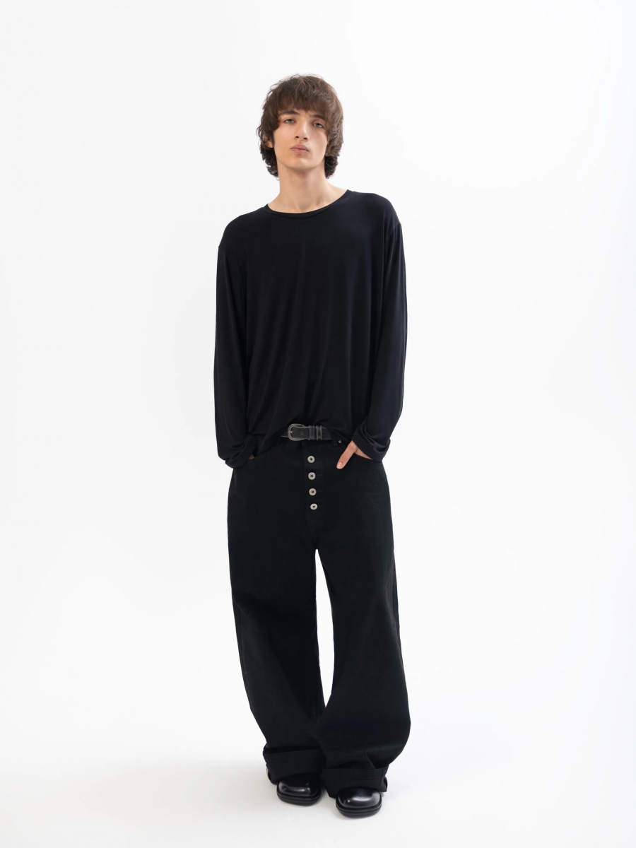 OPEN SYMBOLS JAPANESE SELVEDGE LOOSE JEANS