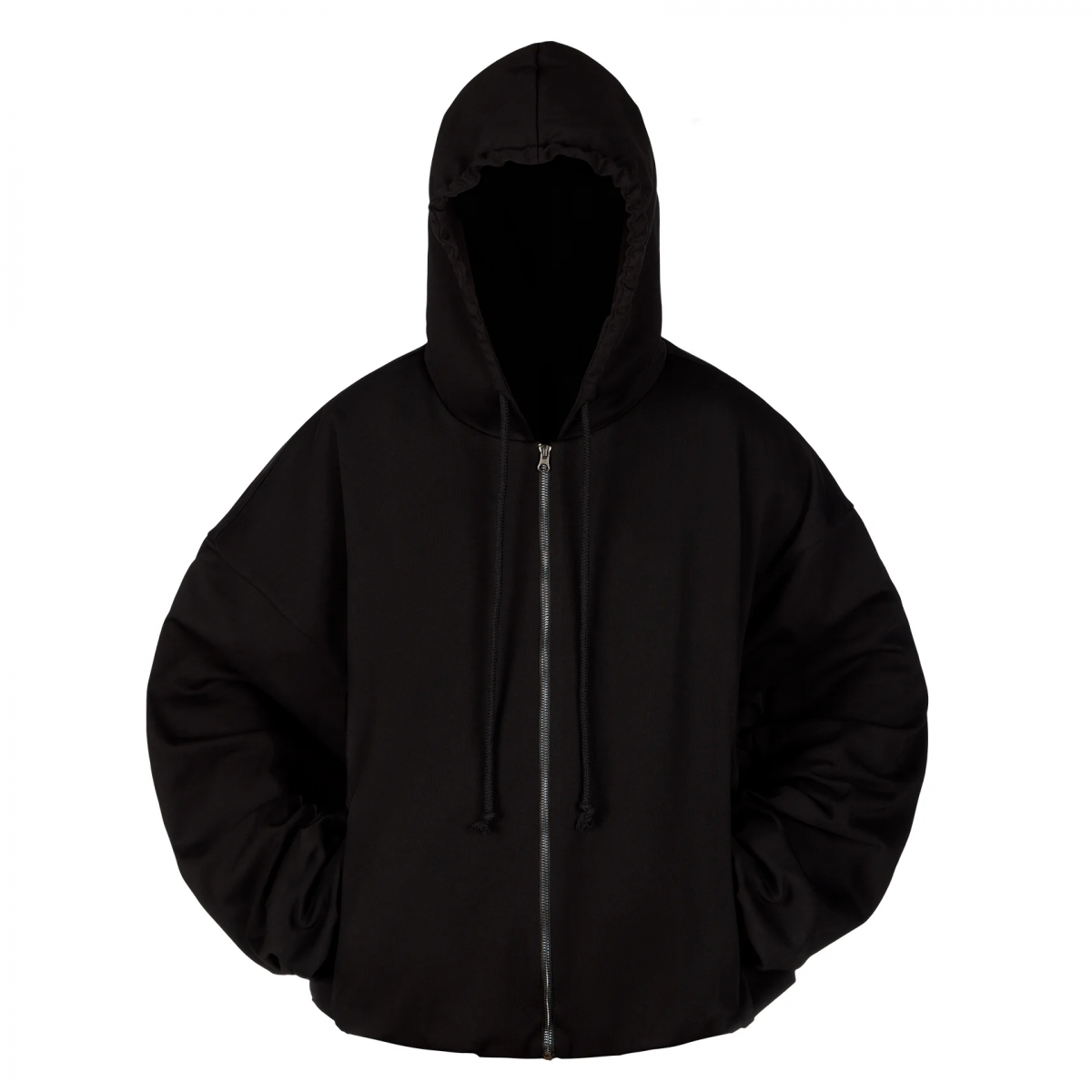 OPEN SYMBOLS  DOUBLE ZIP-HOODIE BLACK